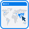 logo image for HTMLMaps.com, a blue location pin with a white center and a small dot in the middle
